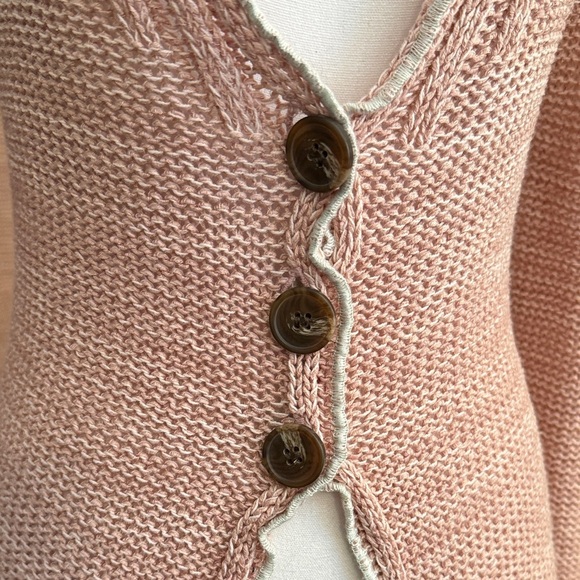 Kimchi Blue Blush Pink Ruffled Cardigan - Picture 2 of 11